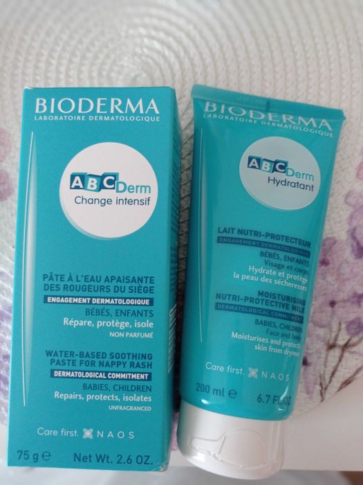 Bioderma бебешки крем за смяна на пелени и мляко за тяло