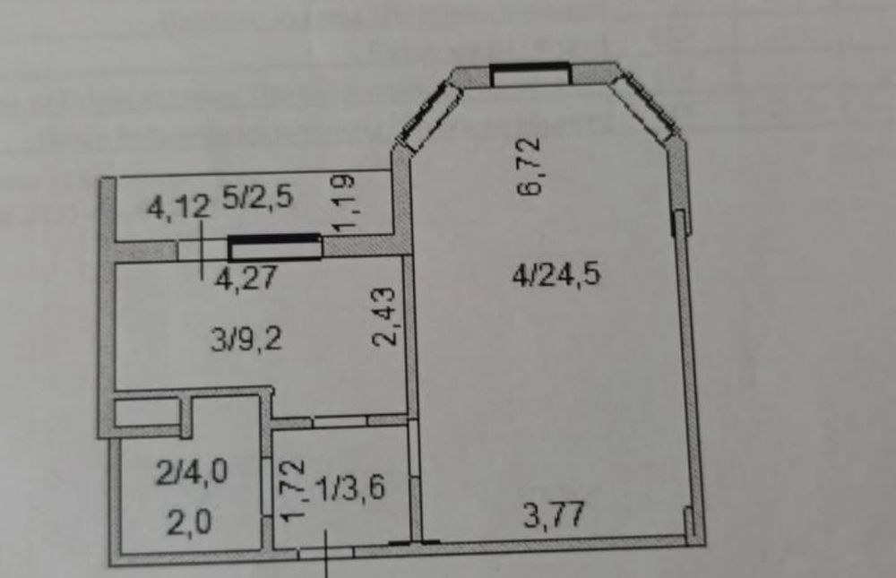 1 комнатная квартира