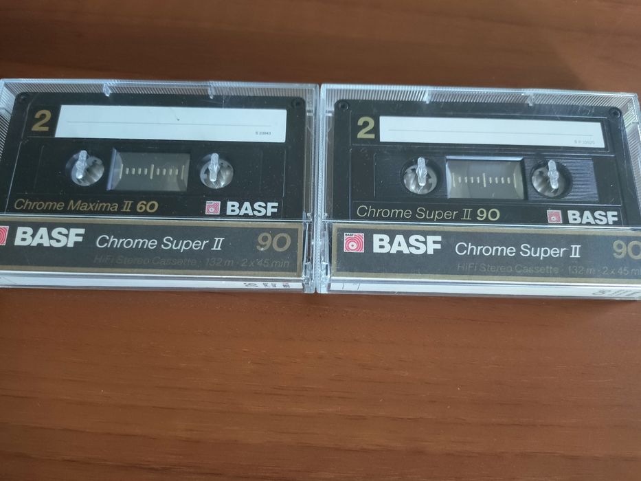 Casete chrome TDK și BASF
