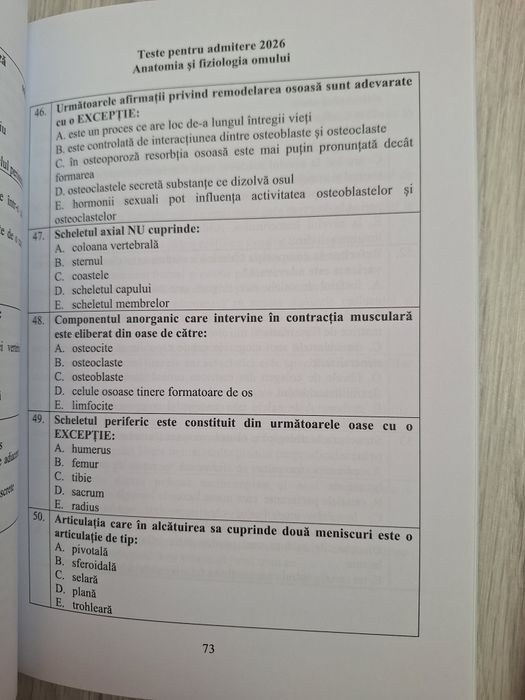 Culegeri admitere medicină-Iași