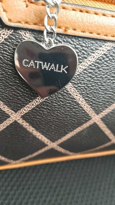 Кафява чанта за през рамо CATWALK