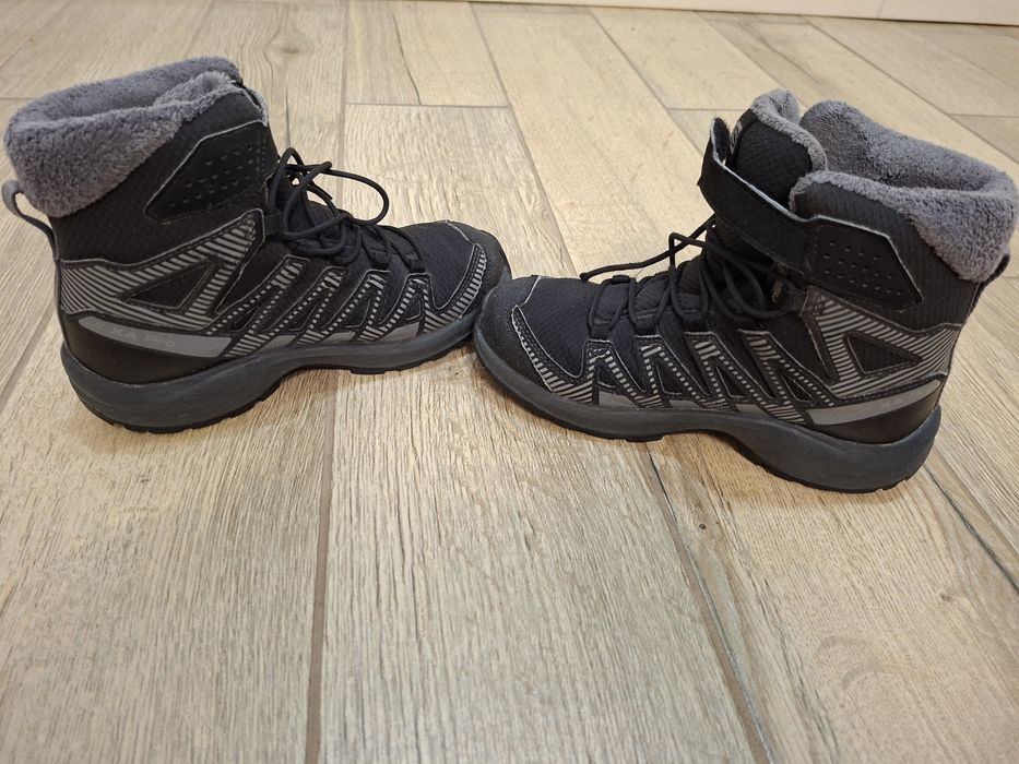 Детски Зимни Обувки Salomon Shoes Xa Pro V8 Winter Cswp J Black/Phan