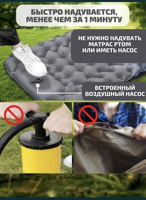 Самонадувной матрас коврик