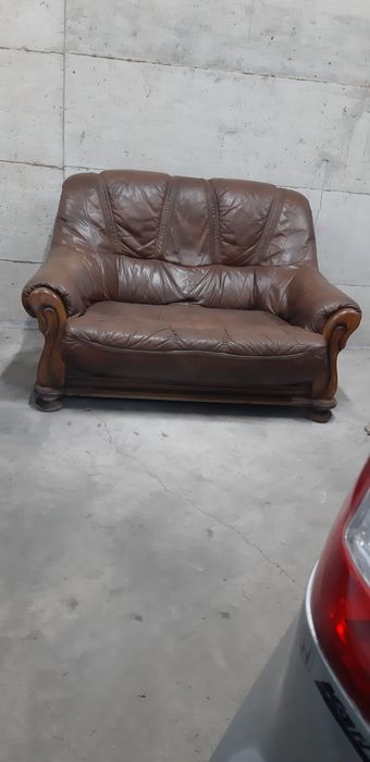 Двойка от естествена кожа