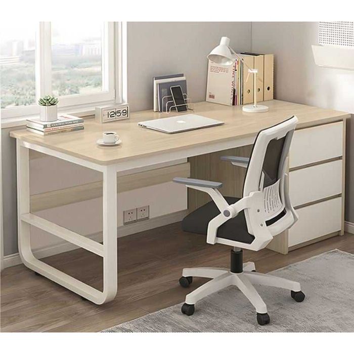 Бюро, PC Metal Desk, Бял, Метал, 120х48х74см.