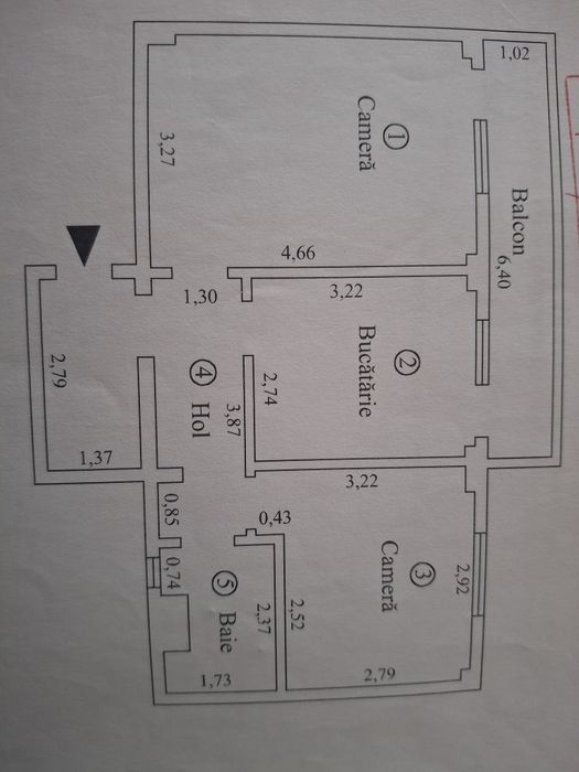 Vand apartament 2 camere confort1  etaj 4 Obor