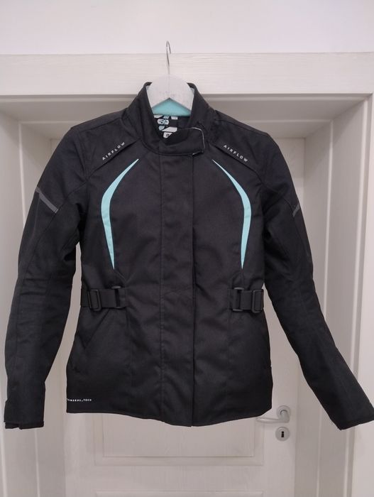 Geaca Moto  dama textil DAKOTA 2.0 BLACK BABY BLUE