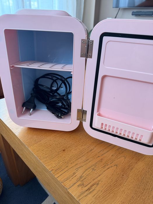 Преносим мини хладилник Meloni, розов, отопление/охлаждане
