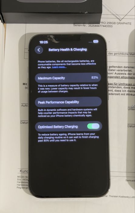Iphone 13 pro 256gb Graphite