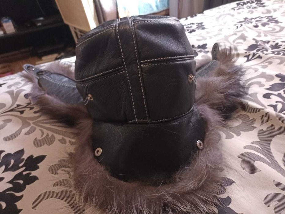 шапка малахай с мехом