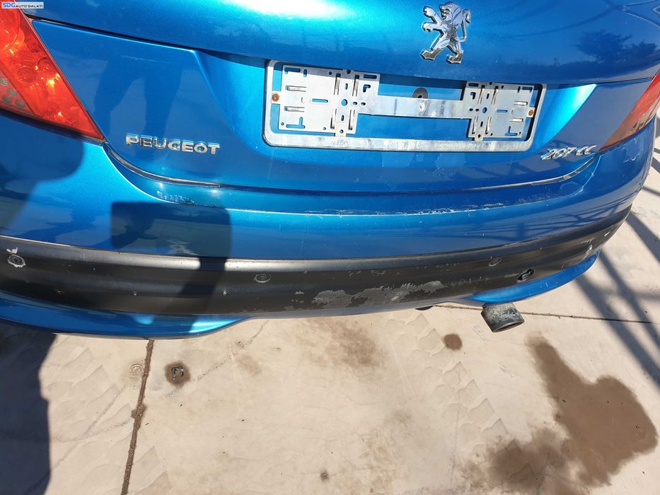 Bara Spoiler Spate cu Locas Senzori Parcare Peugeot 207 CC Cabrio 2006 - 2014 Culoare KMU Neysha Blue [K6572]