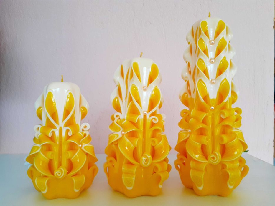 Карвинг свещи ръчна изработка