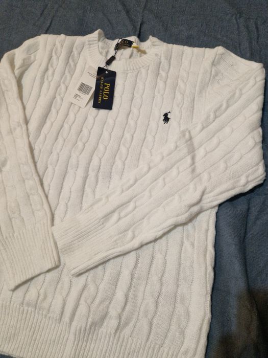 Pulover Ralph Lauren Alb !! Nou!!