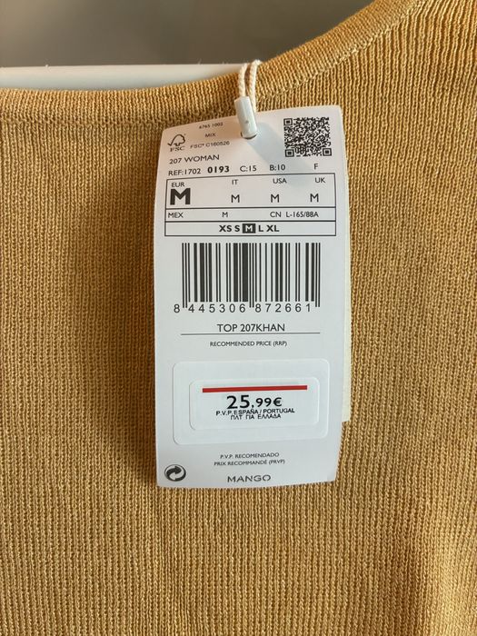 Top de vara Mango M