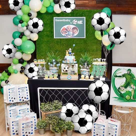 Комплект фолиеви балони Футболна топка 6 броя, парти, диаметър 42 см