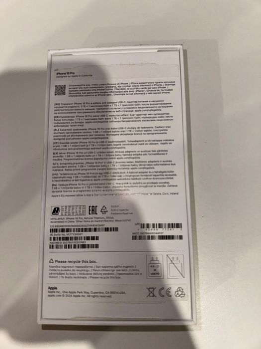 Продам Iphone 16 pro 256gb