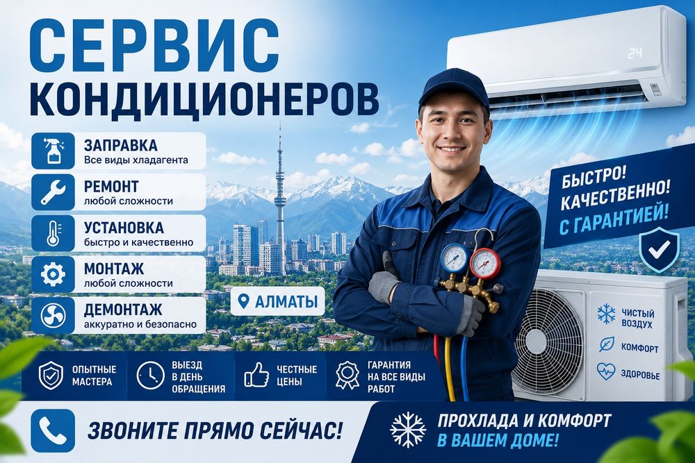 Сервис, ремонт,монтаж кондиционеров