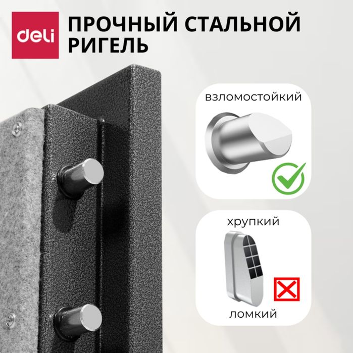 Сейф огнестойкий Deli 50/35/35см