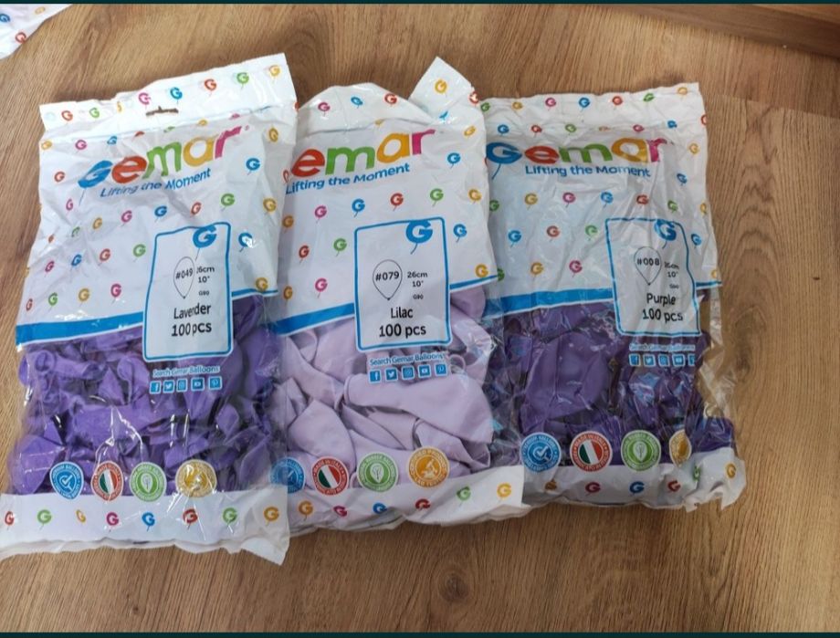 Балони 26 см 100 бр в пакет