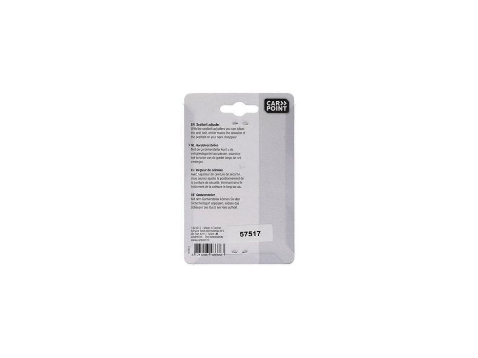 Set 2 clipsuri fixare centura siguranta auto Carpoint, ajustare pozitie centura, protejeaza gatul si umerii, negre