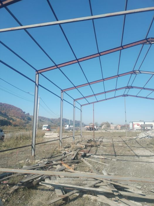 Hala structura metalica 35€mp Confecționată si montata  din ipe 180