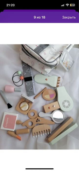 Продам деревянную игрушку парикмахер