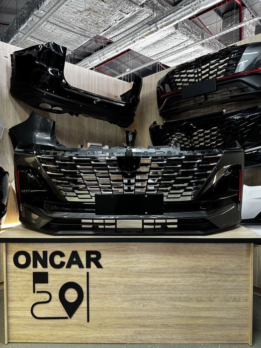 Бампер передни крашенный в сборе