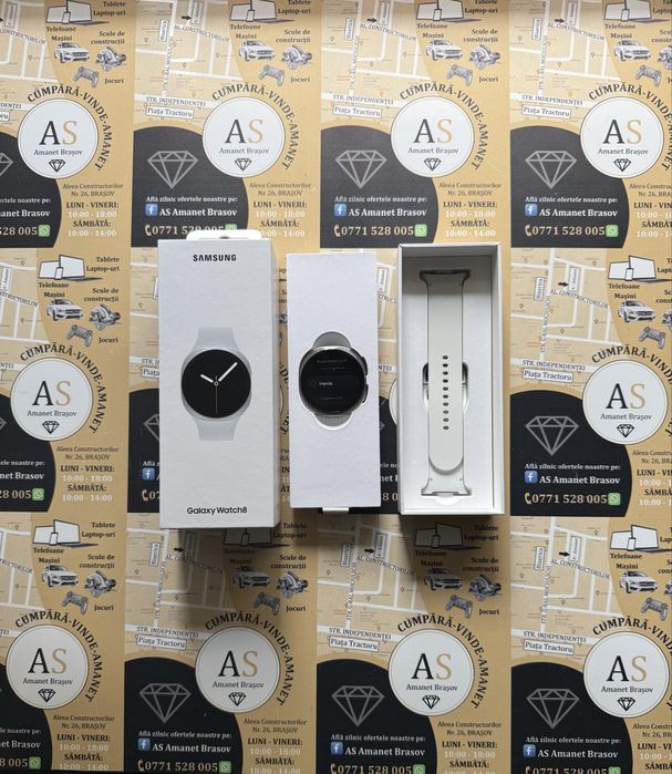 Samsung Galaxy Watch 8 44mm LTE Gps ca Nou la cutie