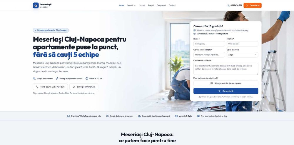 Zugrăveli apartamente – Rapid, curat si cu atentie la detalii