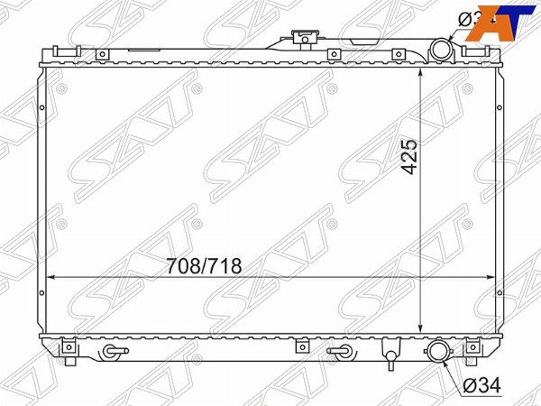 Радиатор  Toyota Camry