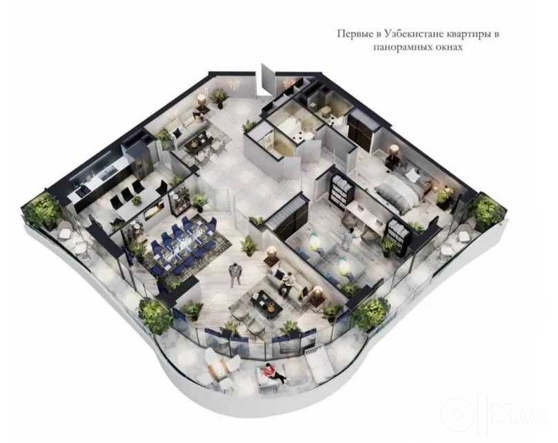 ВЫКУП ЦЕНА Срочно‼️ Modern Stroy 4ком 191м2 Уста Ширин рынок Малика‼️