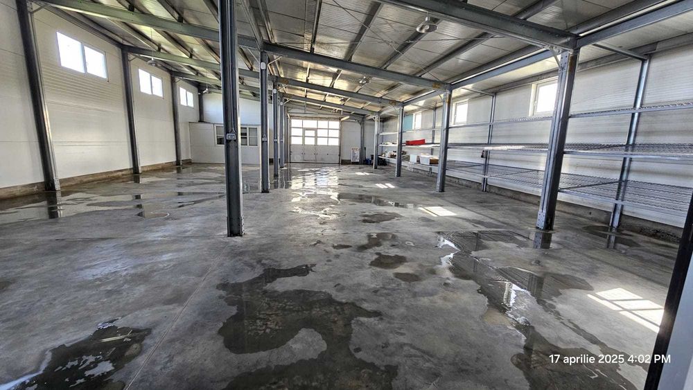 ÎNCHIRIEZ HALĂ 310MP cu CAMERĂ FRIG - 25 grade, curte, curent trifazic