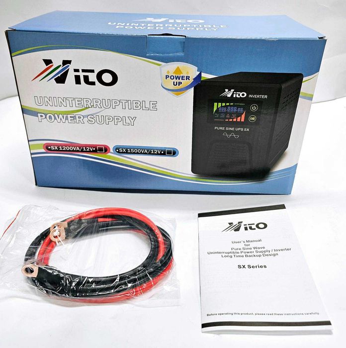 1500VA/12V Инвертор за ток с ЧИСТА и правилна СИНУСОИДА за Парно