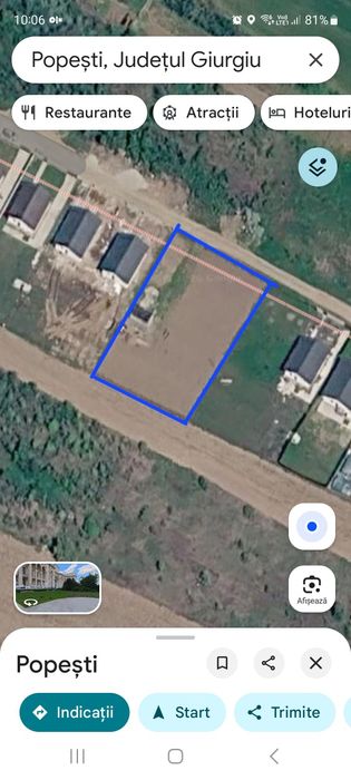 Teren de vanzare in sat Popesti, loc. Mihailesti
