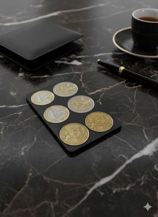 Emergency wallet Card-карта за евро монети