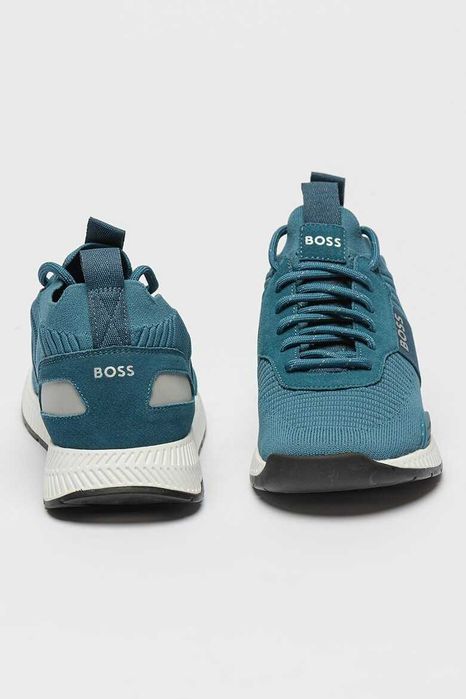 Обувки BOSS Titanium Run Спортни обувки с велур Размер 43