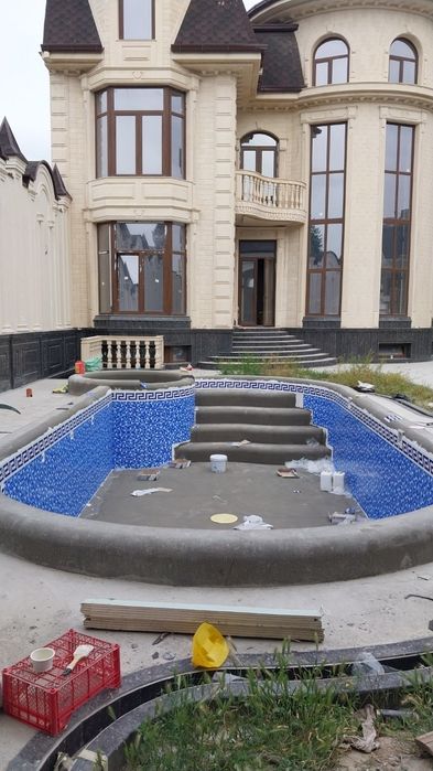 Басен куриш basen qurish Строительство бассейнов | Бассейн под ключ