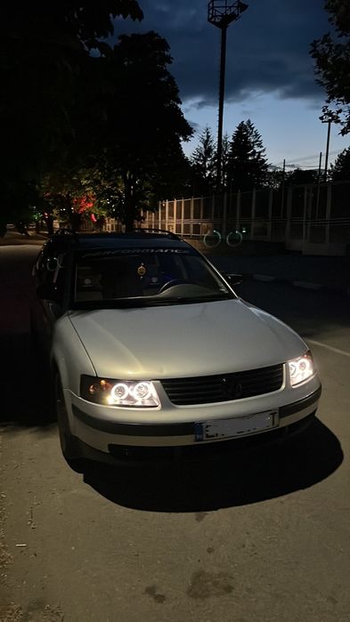 Фарове Пасат Б5 ЛЕД ейнджъл VW Passat B5  LED Angle eyes Черни Тунинг