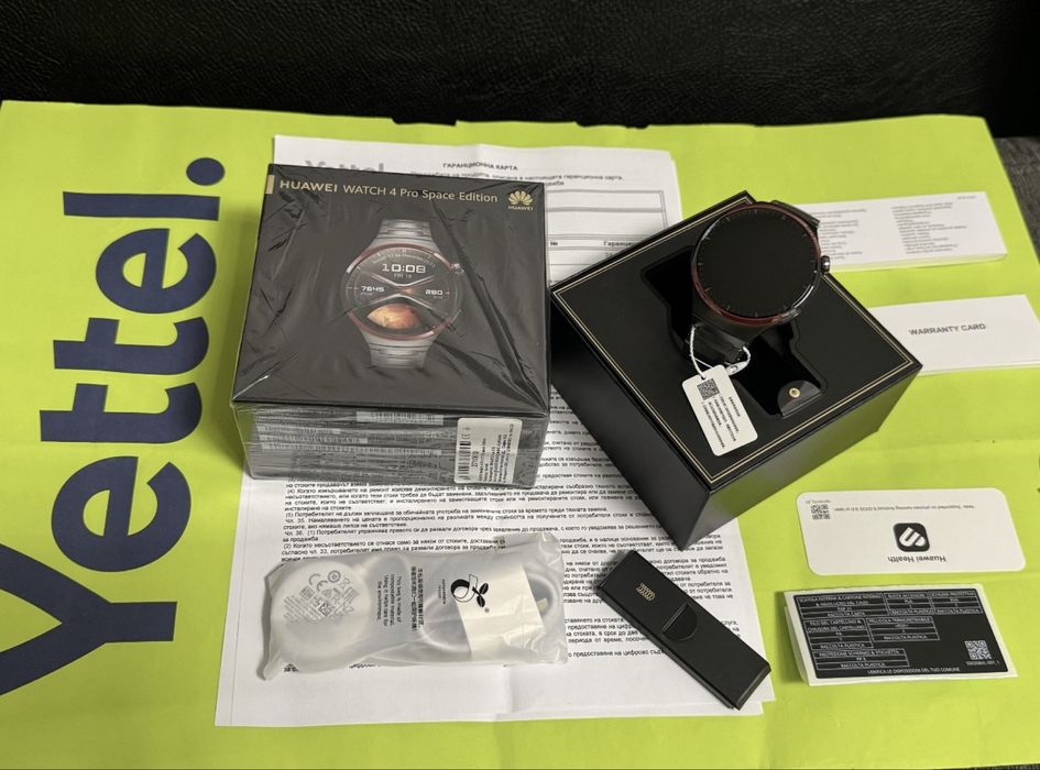 ЧИСТО НОВ 46mm Huawei Watch 4 Pro Space Edition Yettel Гаранция 2026г.