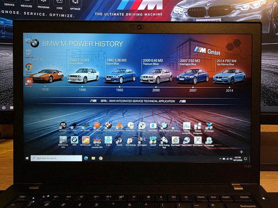 Diagnoză/ Tester BMW INPA/ ISTA+ /Esys cu Laptop Lenovo ThinkPad  T480
