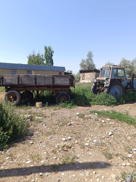 Трактор МТЗ 80 с прицепом