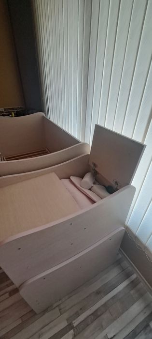 Детско легло с шкафове и две чекмеджета BERTONI