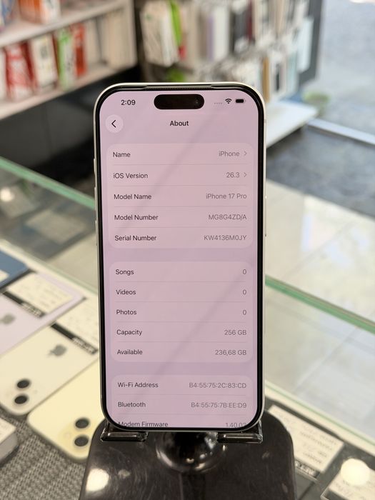 Apple iPhone 17 Pro 256Gb Silver