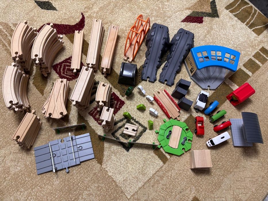 Set trenulet de lemn