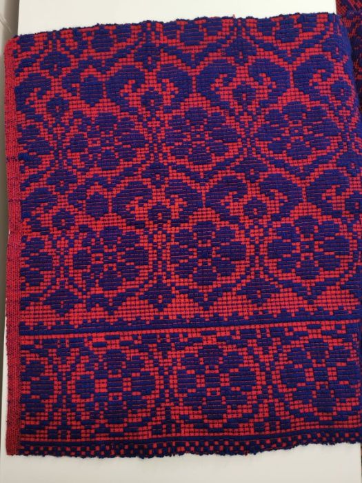 Cuvertura traditionala 100% lana tesuta manual la razboi