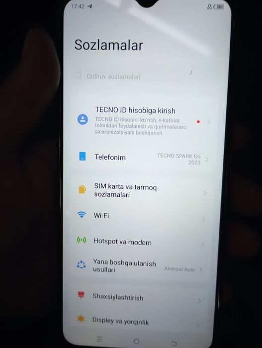 Technov sipar xolati zor