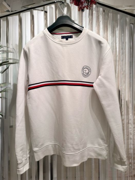 Мъжки пуловер Tommy Hilfiger | Размер L | Бял
