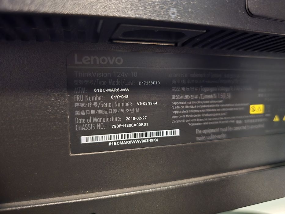 Монитор Lenovo 24 инча T24v-10