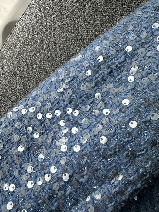 Синьо сако с пайети ZARA