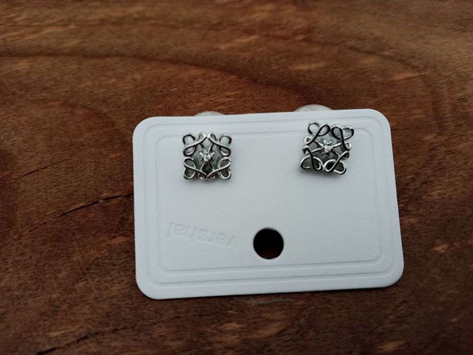 Дамски сребристи обеци